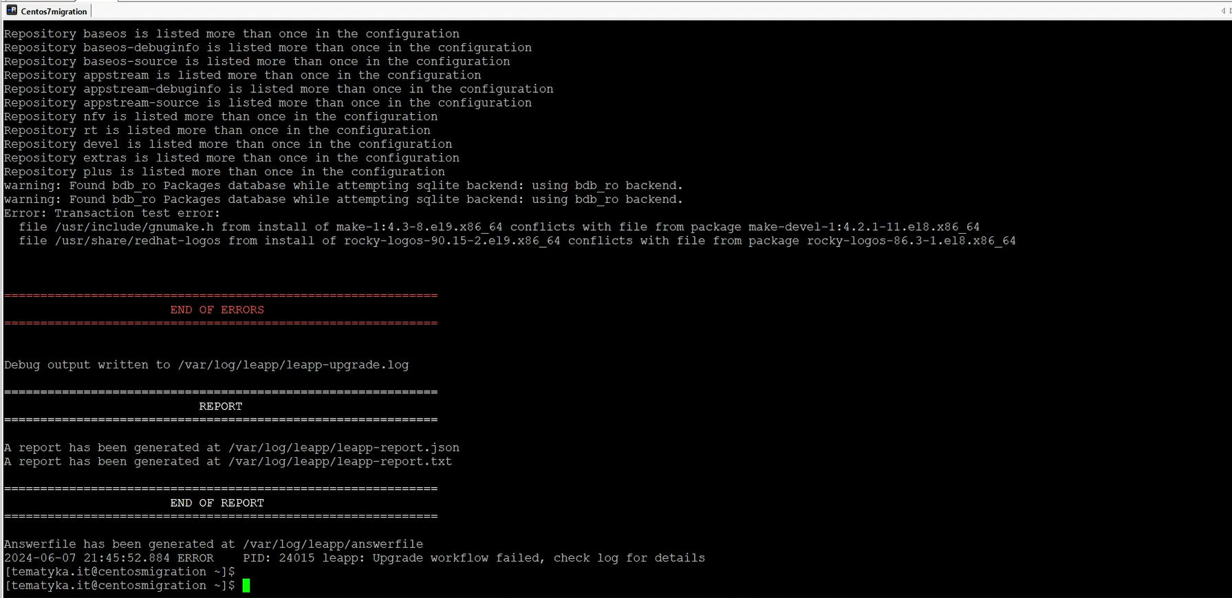 www.tematyka.it migracja centos 7 do rocky 9