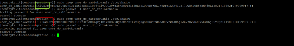 www.tematyka.it sudo passwd -l user_do_zablokowania